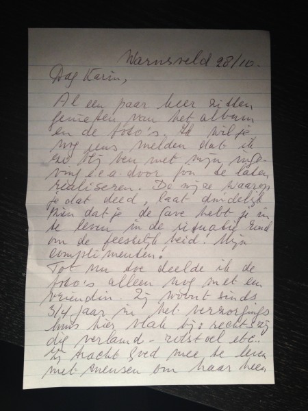 Lieve brief van klant
